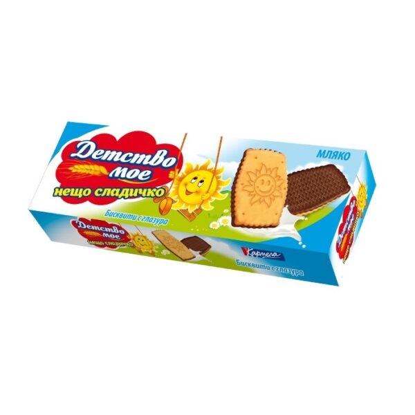 BISCUITS KARMELA CHILDHOOD MINE MILK GLAZED 200g