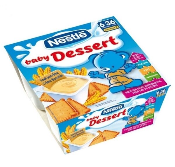 NESTLE BABY MILK DESSERT BISCUITS 4X100g